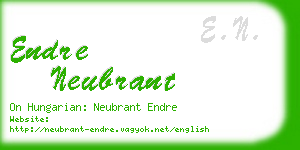 endre neubrant business card